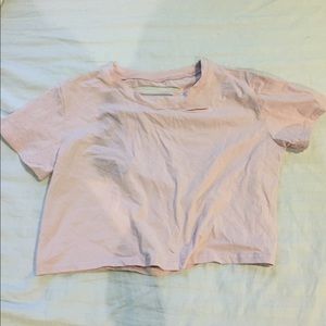 light pink crop top